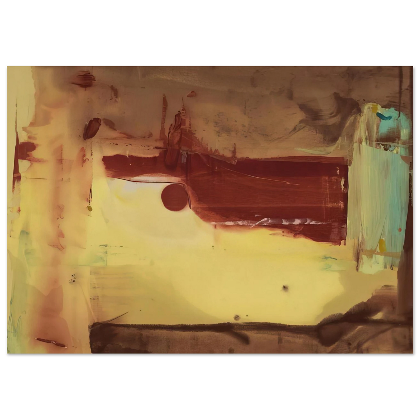 Helen Frankenthaler - Desert Pass - 1976 Wall art - 60x80 cm / 24x32 inches - Fine Art Poster-canvas - -