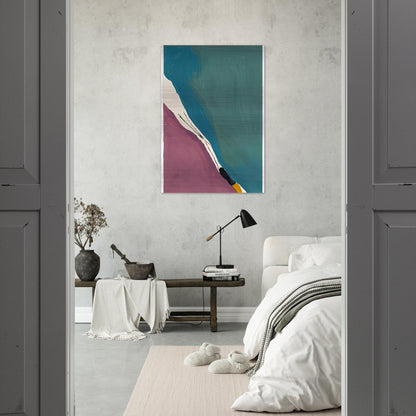 Red Travels, 1971- - Helen Frankenthaler Brushed Aluminum Print - 70x100 cm / 28x40 inches | Helen Frankenthaler Aluminum Print | Helen Frankenthaler Prints
