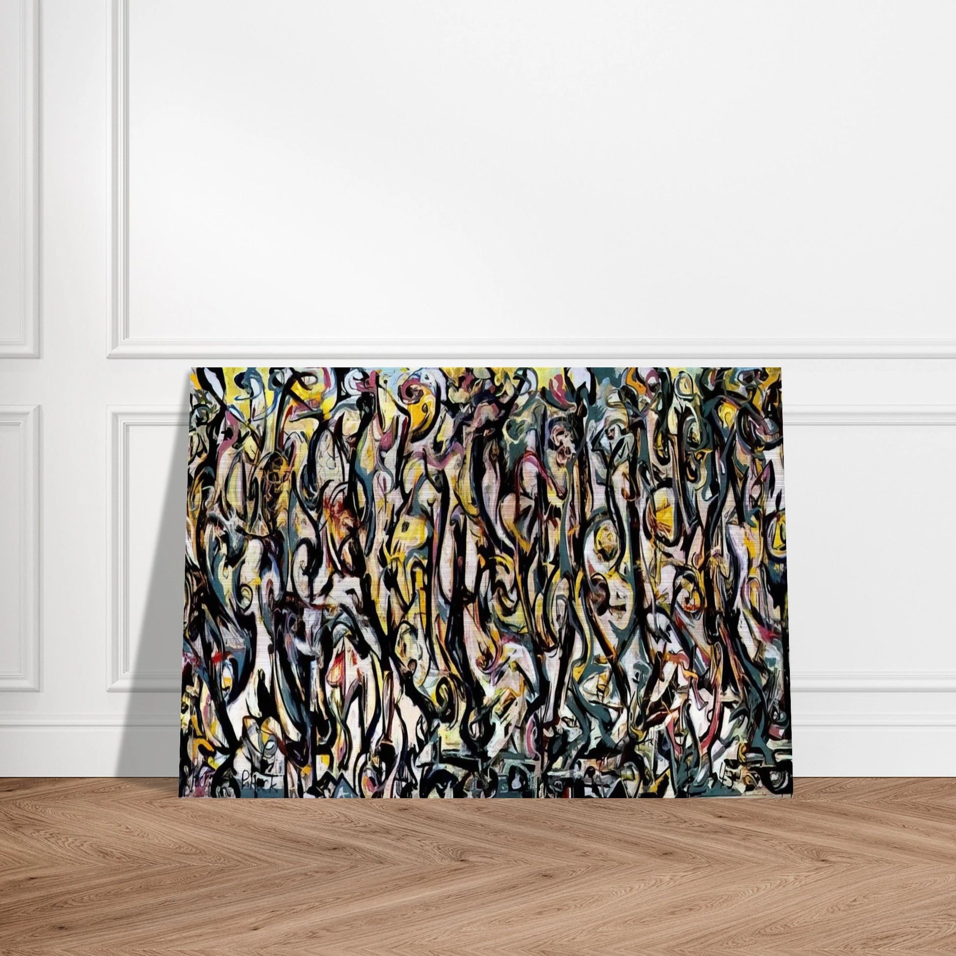 MURAL 1943 1 - Jackson Pollock Brushed Aluminum Print - 70x100 cm / 28x40 inches | Jackson Pollock Aluminum Print | Jackson Pollock Prints