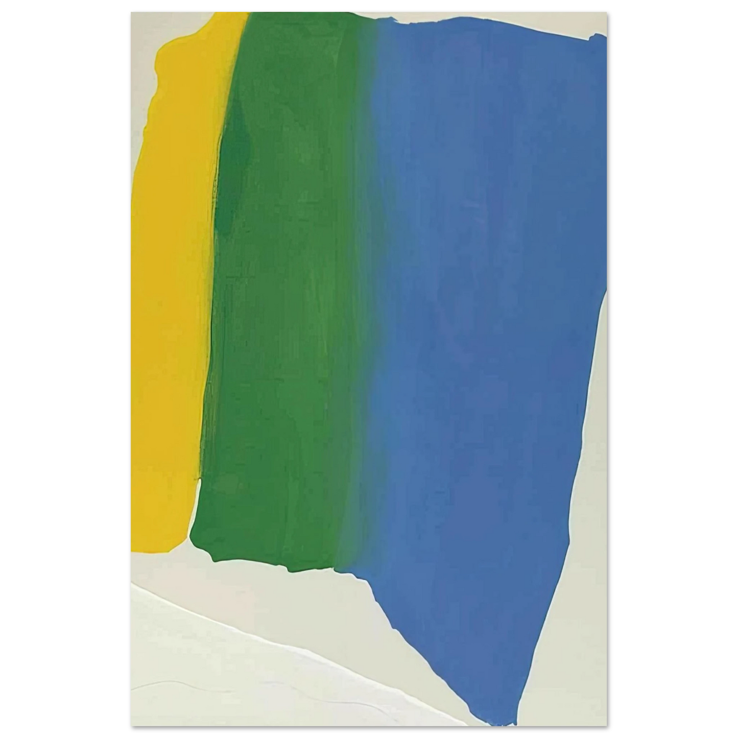 Helen Frankenthaler - Summer Insignia - 1969 Wall art - 45x60 cm / 18x24 inches - Premium Wooden Framed Poster With Fine Art Paper-canvas - Black frame