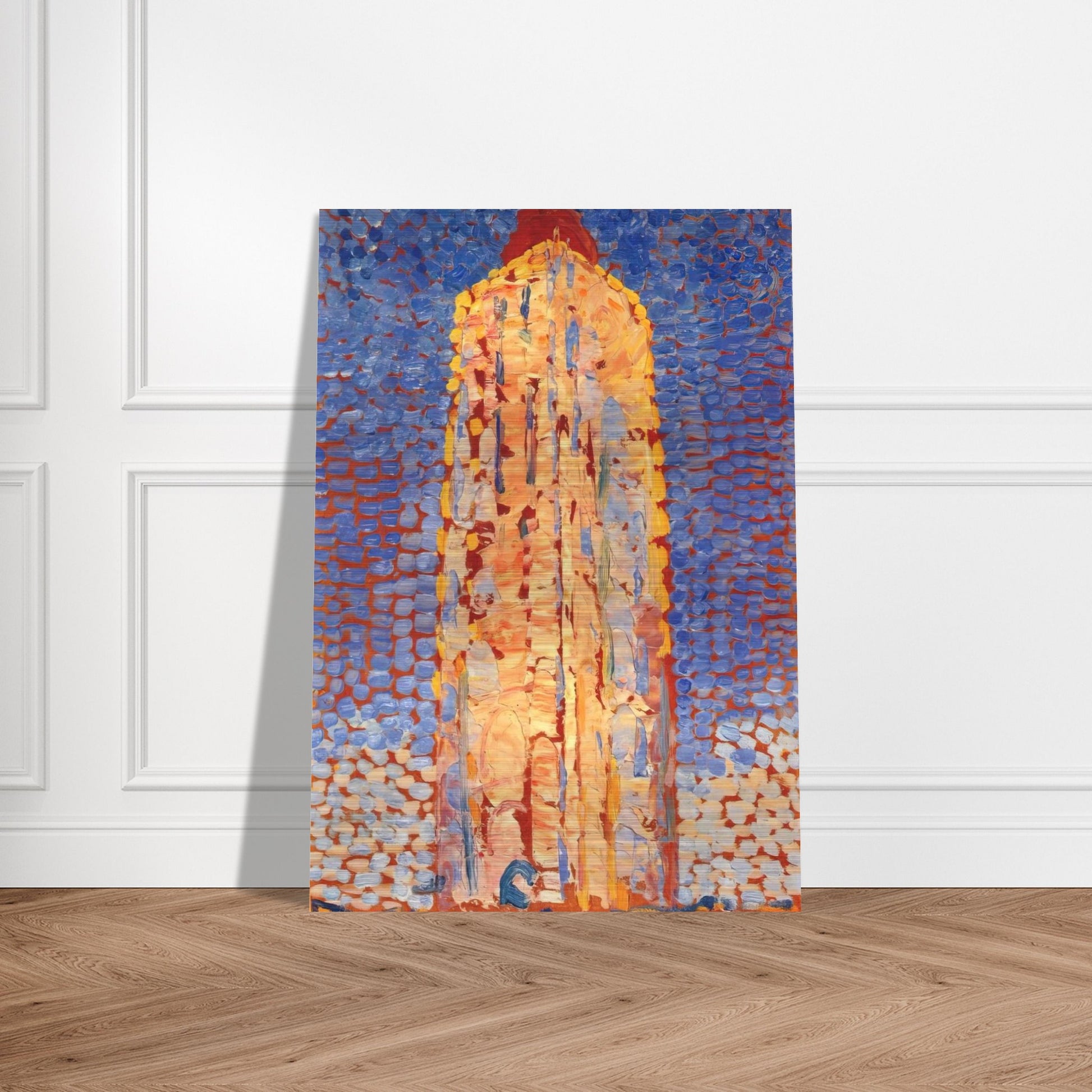 Lighthouse in Westkapelle - Piet Mondrian Brushed Aluminum Print - 70x100 cm / 28x40 inches | Piet Mondrian Aluminum Print | Piet Mondrian Prints