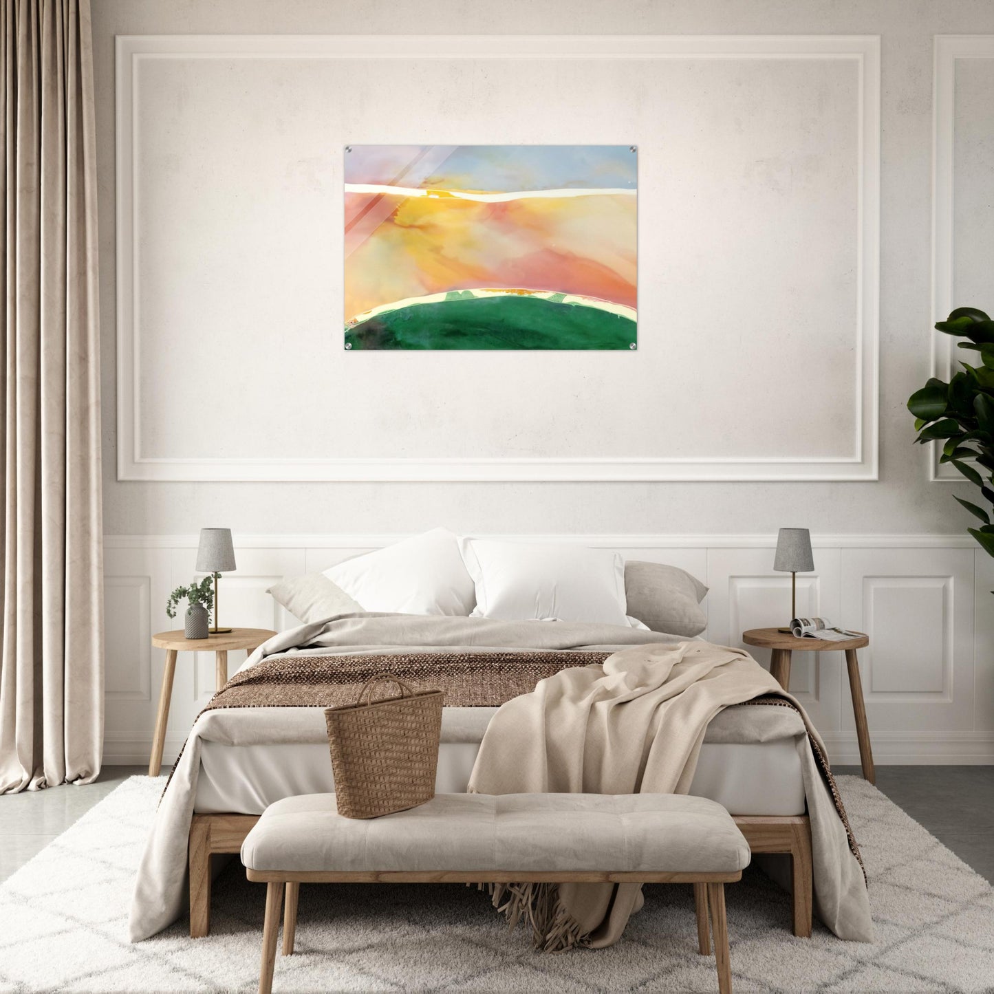 Bay Breeze - 1969 - Ronnie Landfield Acrylic Print - 70x100 cm / 28x40″ inches