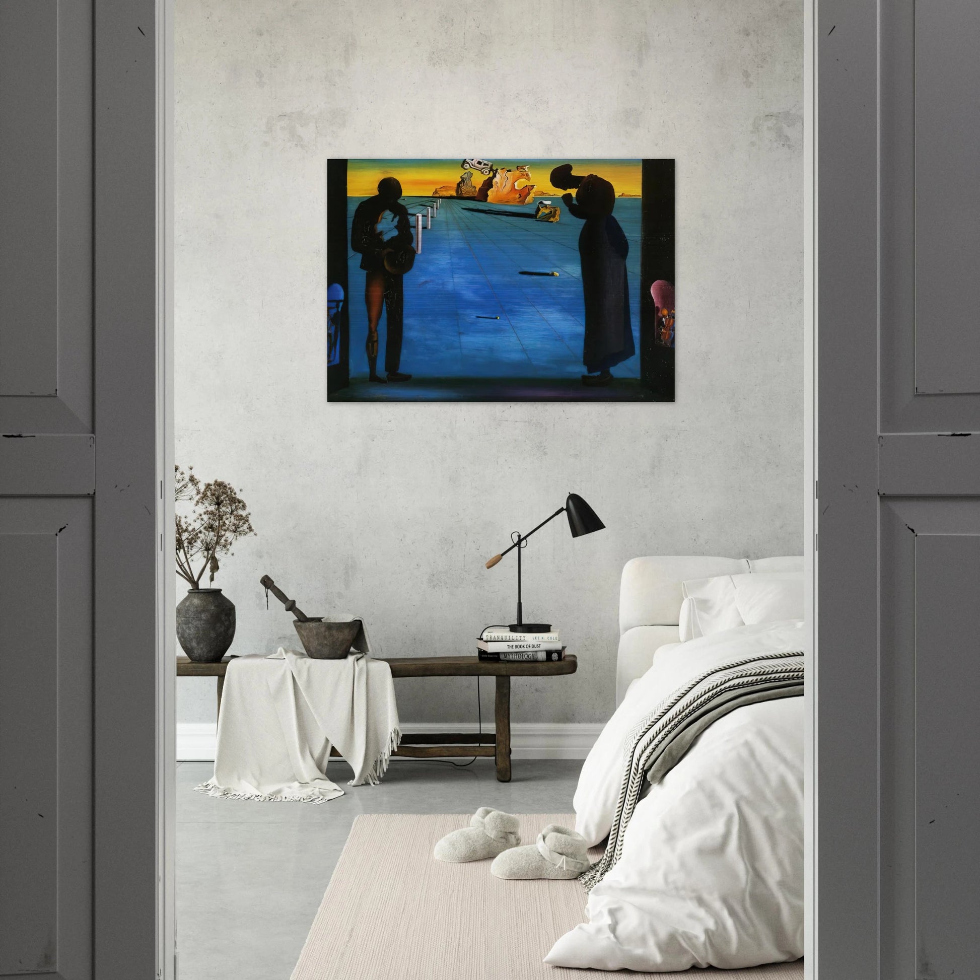 ANGELUS - Salvador Dali Brushed Aluminum Print - 70x100 cm / 28x40 inches | Salvador Dali Aluminum Print | Salvador Dali Prints