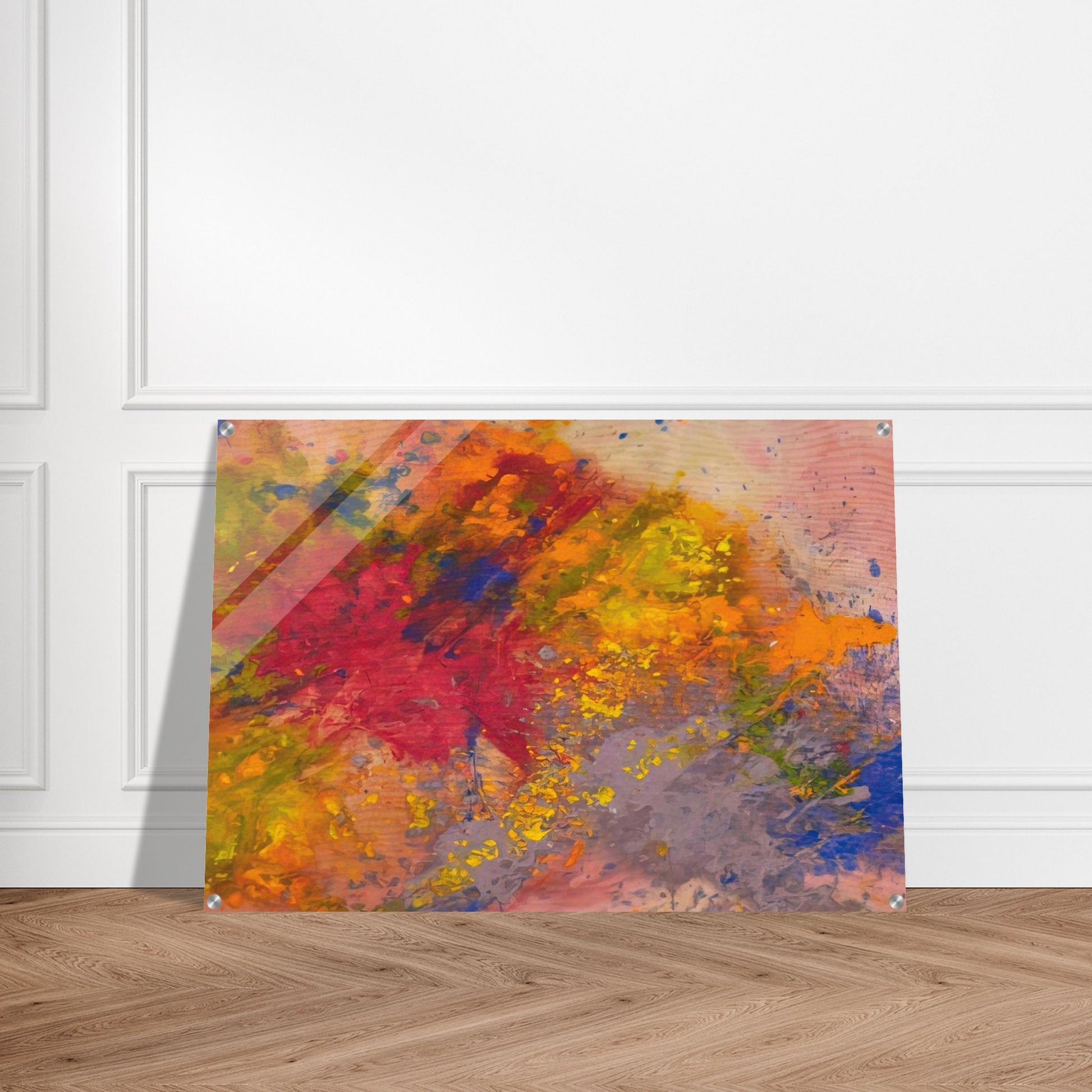 Red Linger - Sam Gilliam Acrylic Print - 70x100 cm / 28x40″ inches