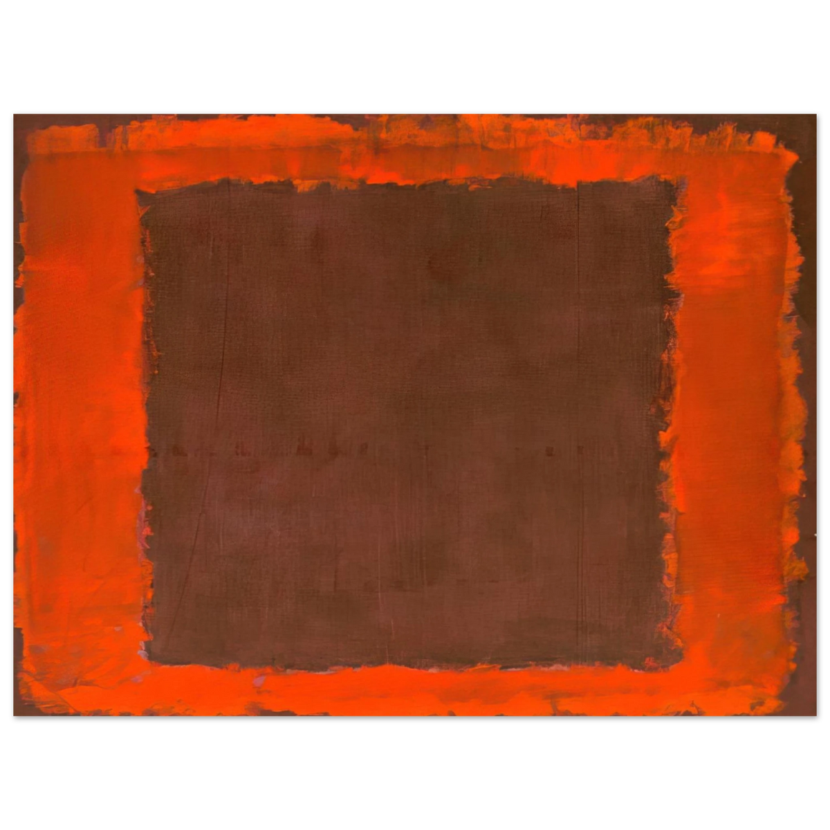 Mark Rothko - Untitled Mural for End Wall - 1959 Wall Art - 60x80 cm / 24x32 inches - Premium Wooden Framed Poster With Fine Art Paper-canvas - Wood frame
