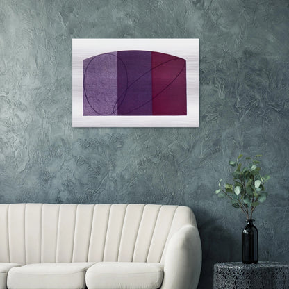 UNTITLED FCPA 1995 - Robert Mangold Brushed Aluminum Print - 70x100 cm / 28x40 inches | Robert Mangold Aluminum Print | Robert Mangold Prints