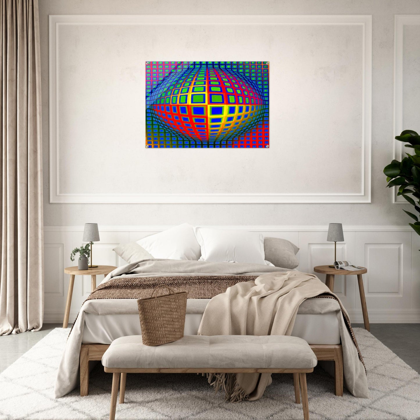 Vega-Nor - 1969 - Victor Vasarely Acrylic Print - 70x100 cm / 28x40″ inches
