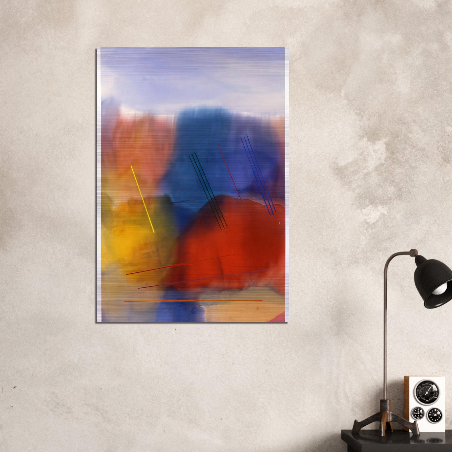 Free Spirit - 1991 - Ronnie Landfield Brushed Aluminum Print - 70x100 cm / 28x40 inches | Ronnie Landfield Aluminum Print | Ronnie Landfield Prints