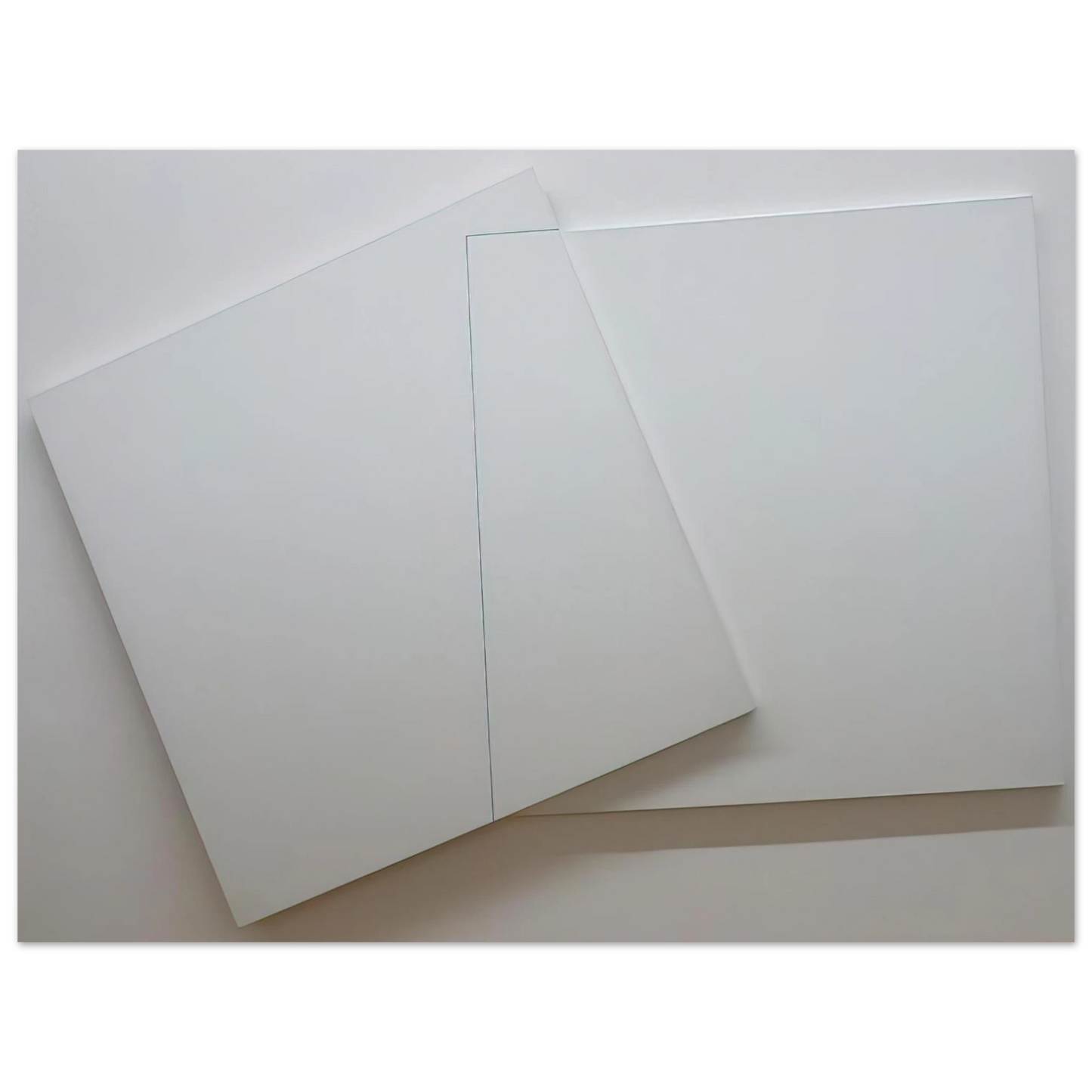 Francois Morellet - Supersition et transparence, CarrÃƒÂ© derriÃƒÂ¨re 0-90 degrees, carrÃƒÂ© devant 20 Ã¢â‚¬â€œ 110 degrees - Minimalism  75x100 cm / 30x40inches Fine Art Poster