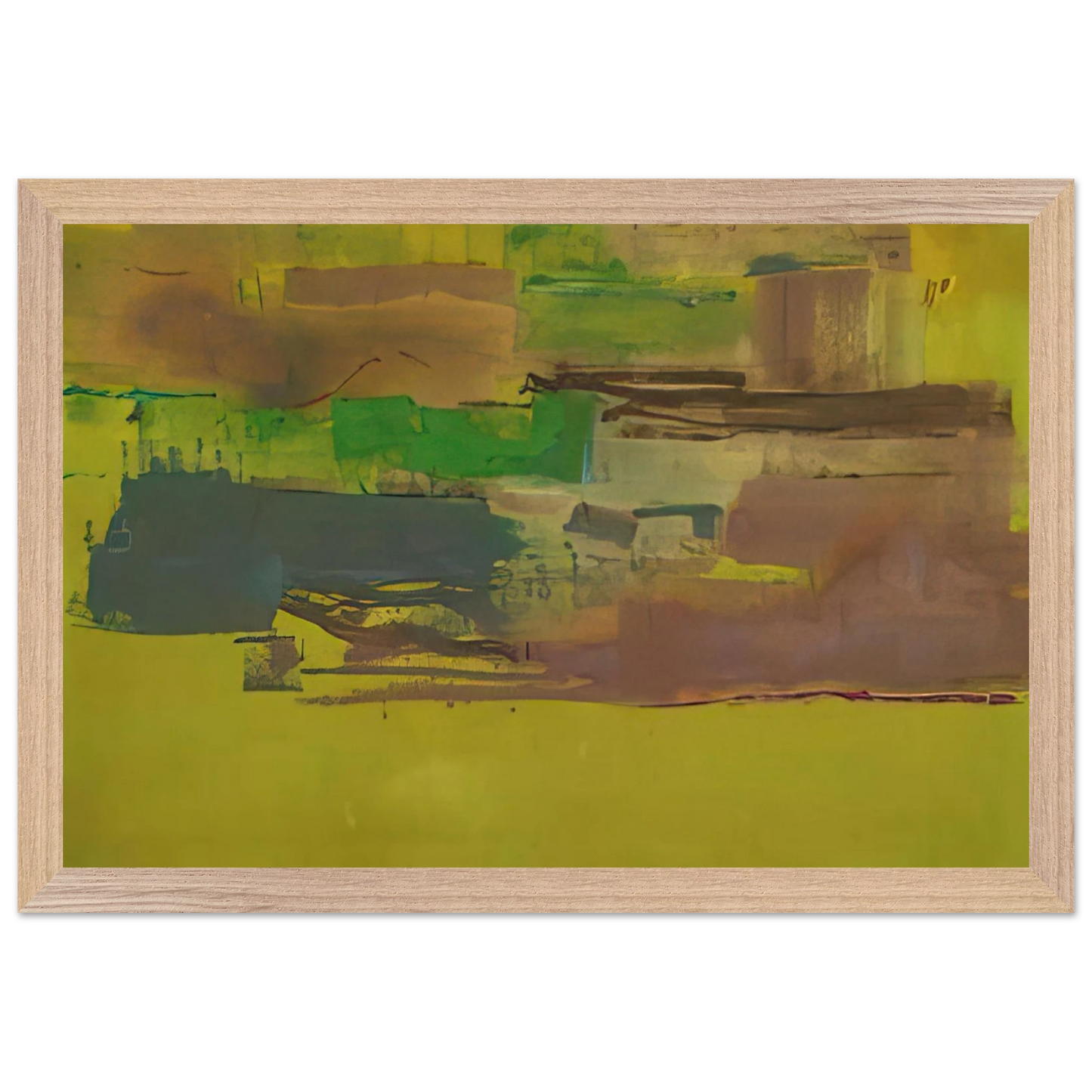 Helen Frankenthaler - August Deep - 1978 Wall art - 40x40 cm / 16x16 inches - Fine Art Poster-canvas - -