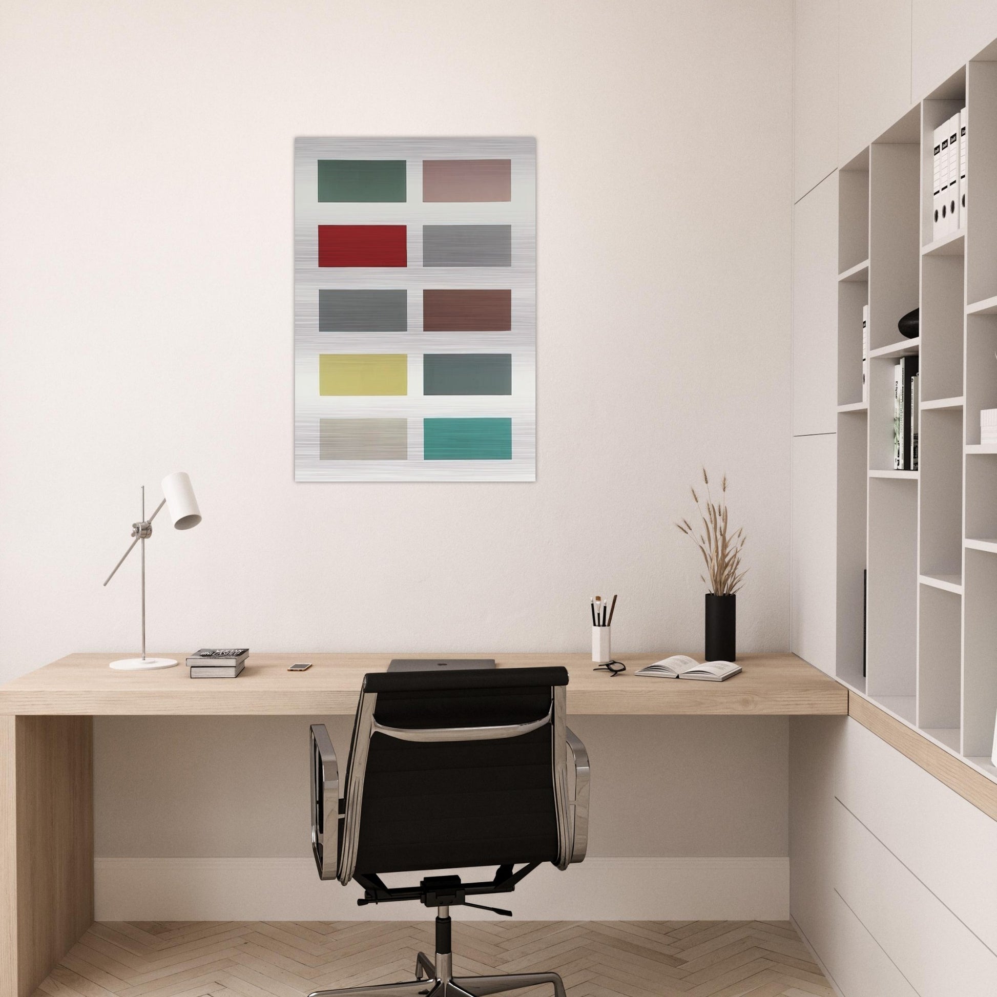 TEN COLOURS 1966 - Gerhard Richter Brushed Aluminum Print - 70x100 cm / 28x40 inches | Gerhard Richter Aluminum Print | Gerhard Richter Prints