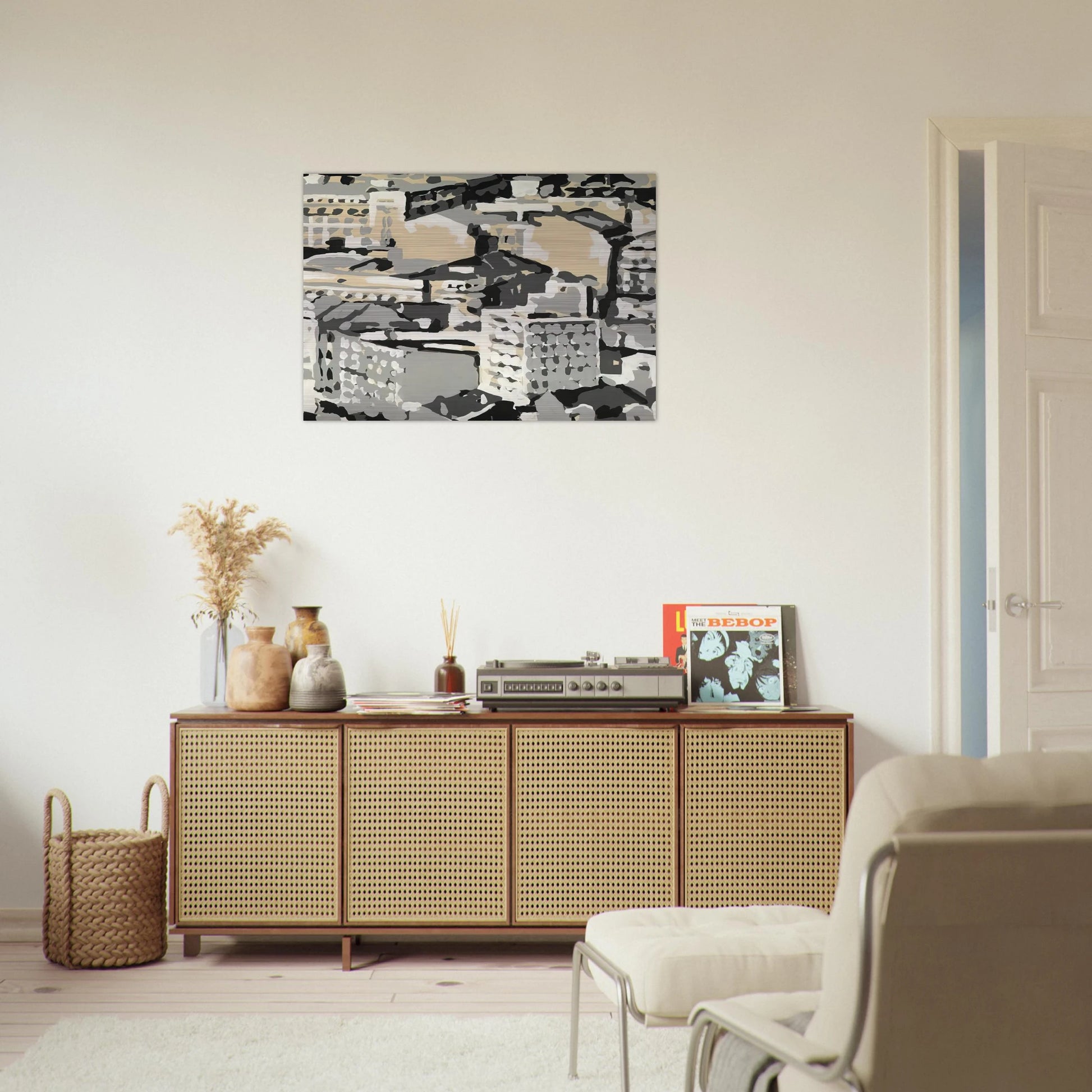 TOWNSCAPE 1969 0 - Gerhard Richter Brushed Aluminum Print - 70x100 cm / 28x40 inches | Gerhard Richter Aluminum Print | Gerhard Richter Prints