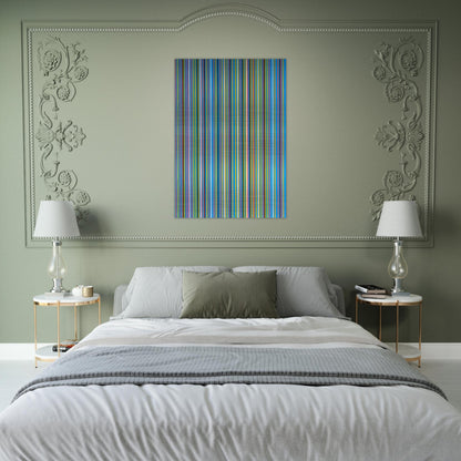 ACHEAN 1981 - Bridget Riley Brushed Aluminum Print - 70x100 cm / 28x40 inches | Bridget Riley Aluminum Print | Bridget Riley Prints