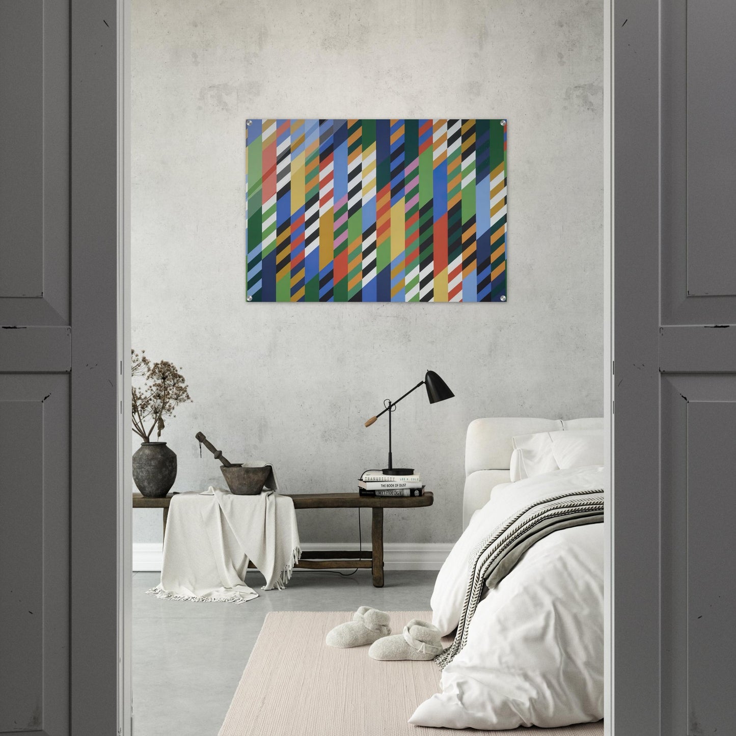 CONVERSATION 1992 - Bridget Riley Acrylic Print - 70x100 cm / 28x40″ inches | Bridget Riley Wall Art | Bridget Riley Prints