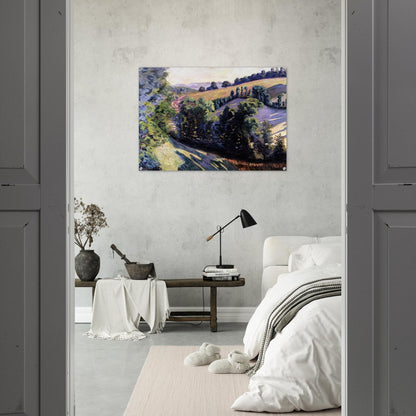 Landscape at Pontgibaud - Armand Guillaumin Acrylic Print - 70x100 cm / 28x40″ inches