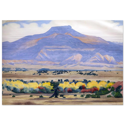Pedernal - Georgia O'Keeffe Brushed Aluminum Print - 70x100 cm / 28x40 inches | Georgia O'Keeffe Aluminum Print | Georgia O'Keeffe Prints