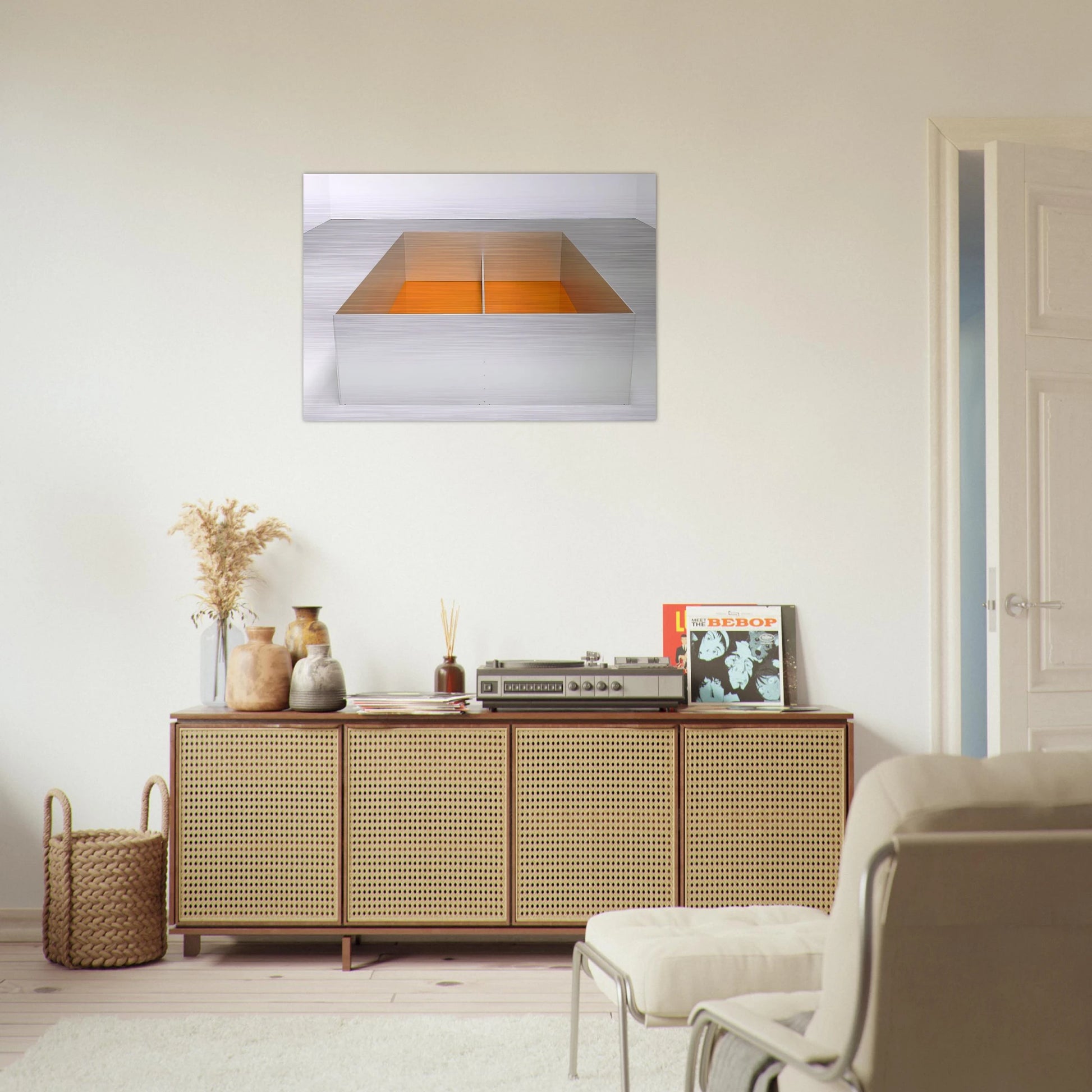 Untitled Menziken - 1989 - Donald Judd Brushed Aluminum Print - 70x100 cm / 28x40 inches | Donald Judd Aluminum Print | Donald Judd Prints