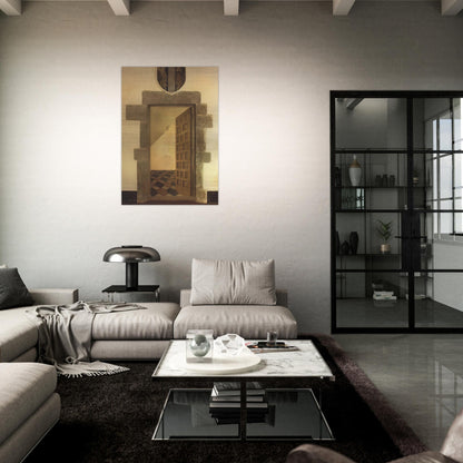 OVERTURE IN TROMPE L OEIL - Salvador Dali Brushed Aluminum Print - 70x100 cm / 28x40 inches | Salvador Dali Aluminum Print | Salvador Dali Prints
