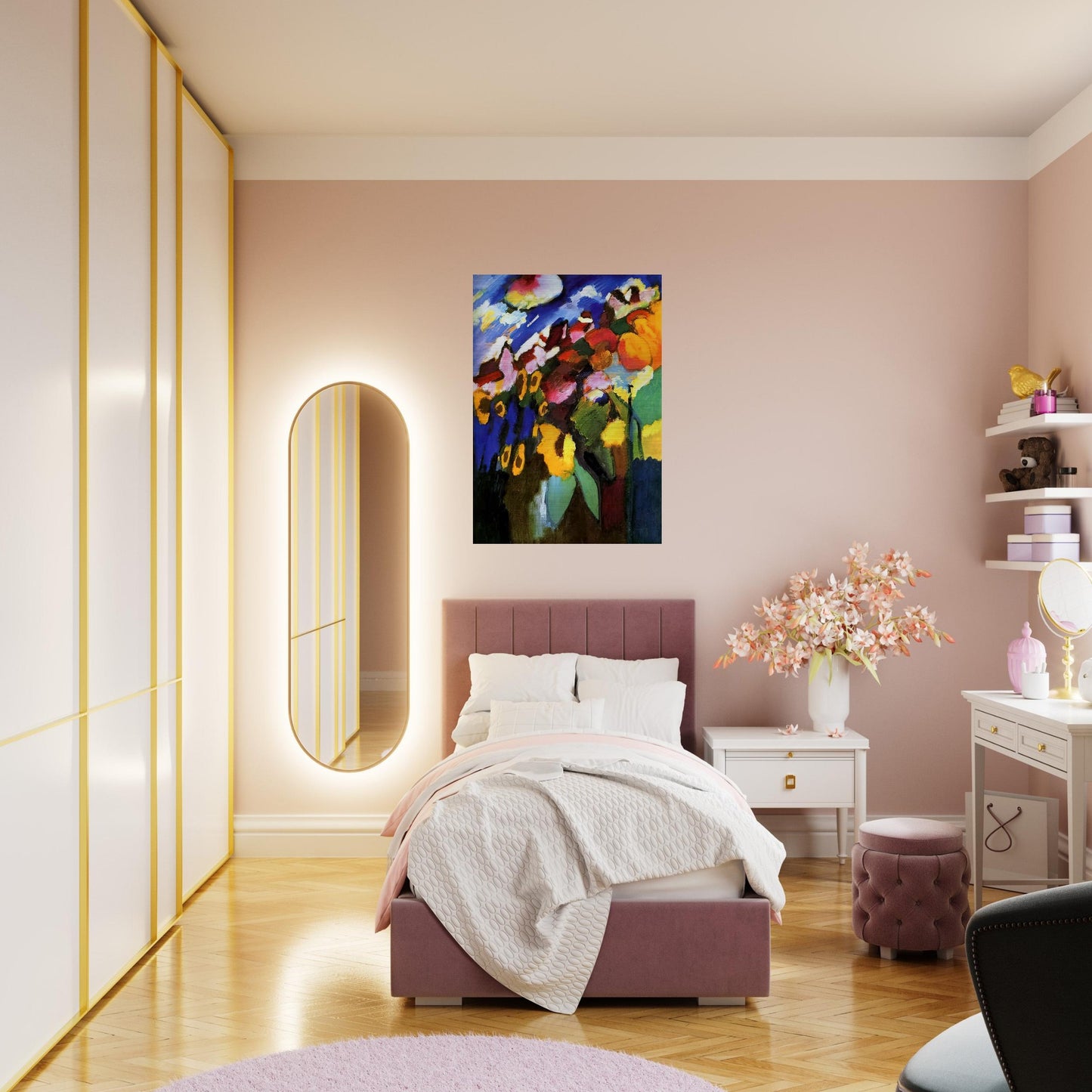 MURNAU GARDEN 1909 - Wassily Kandinsky Brushed Aluminum Print - 70x100 cm / 28x40 inches | Wassily Kandinsky Aluminum Print | Wassily Kandinsky Prints