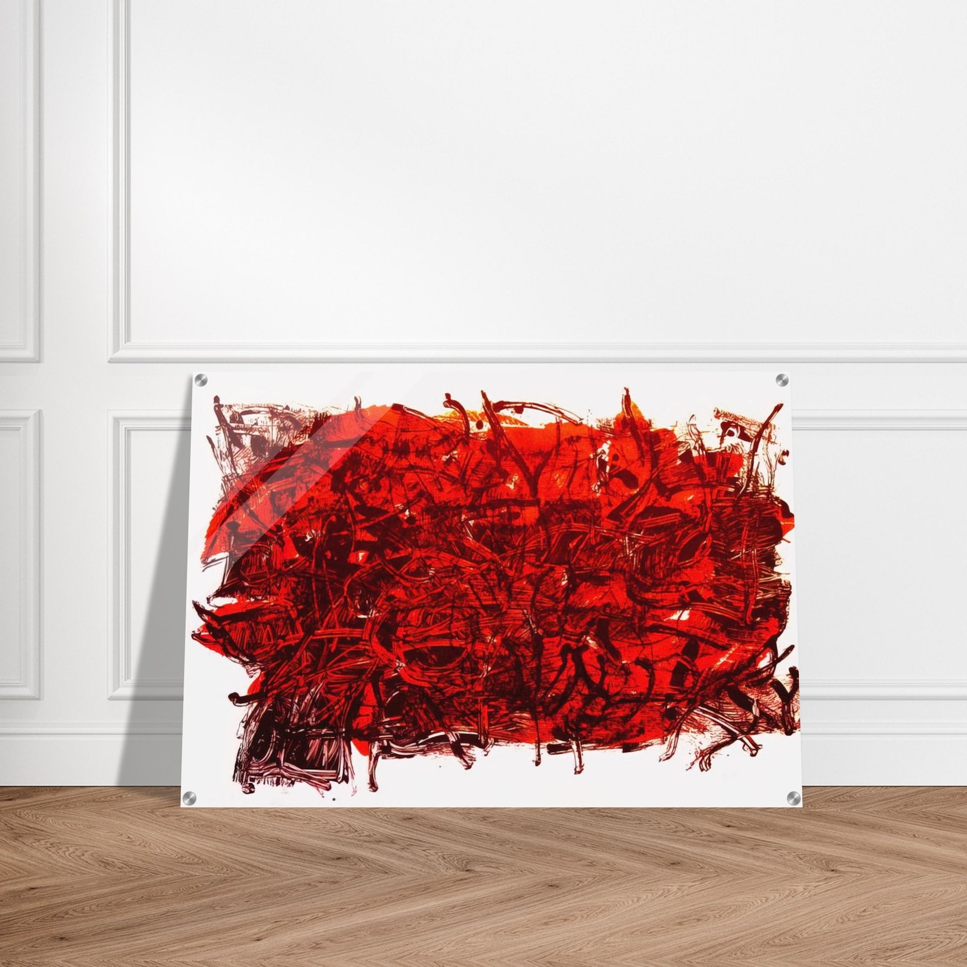 Leaves III - Jean-Paul Riopelle Acrylic Print - 70x100 cm / 28x40″ inches
