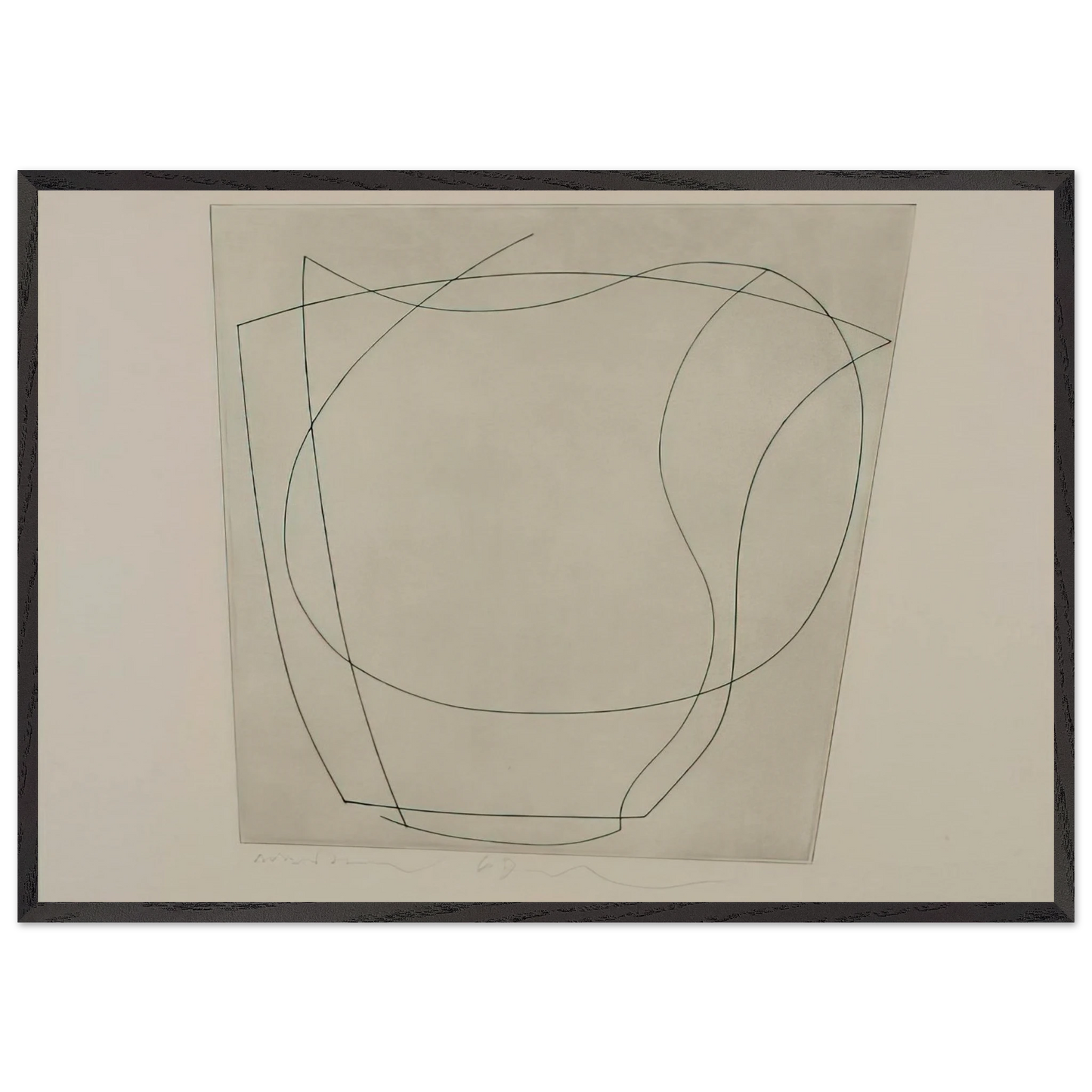 Rafael - 1967 - Ben Nicholson 70x100 cm / 28x40 inches Framed Art Print – Black Wooden Frame