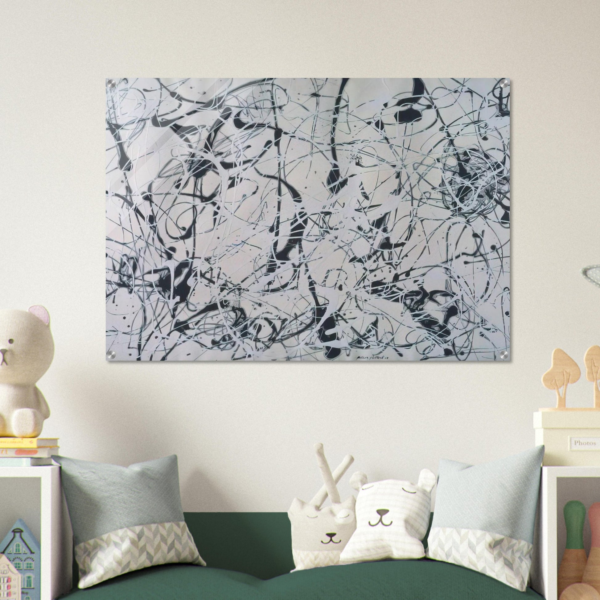 NUMBER 23 - Jackson Pollock Acrylic Print - 70x100 cm / 28x40″ inches