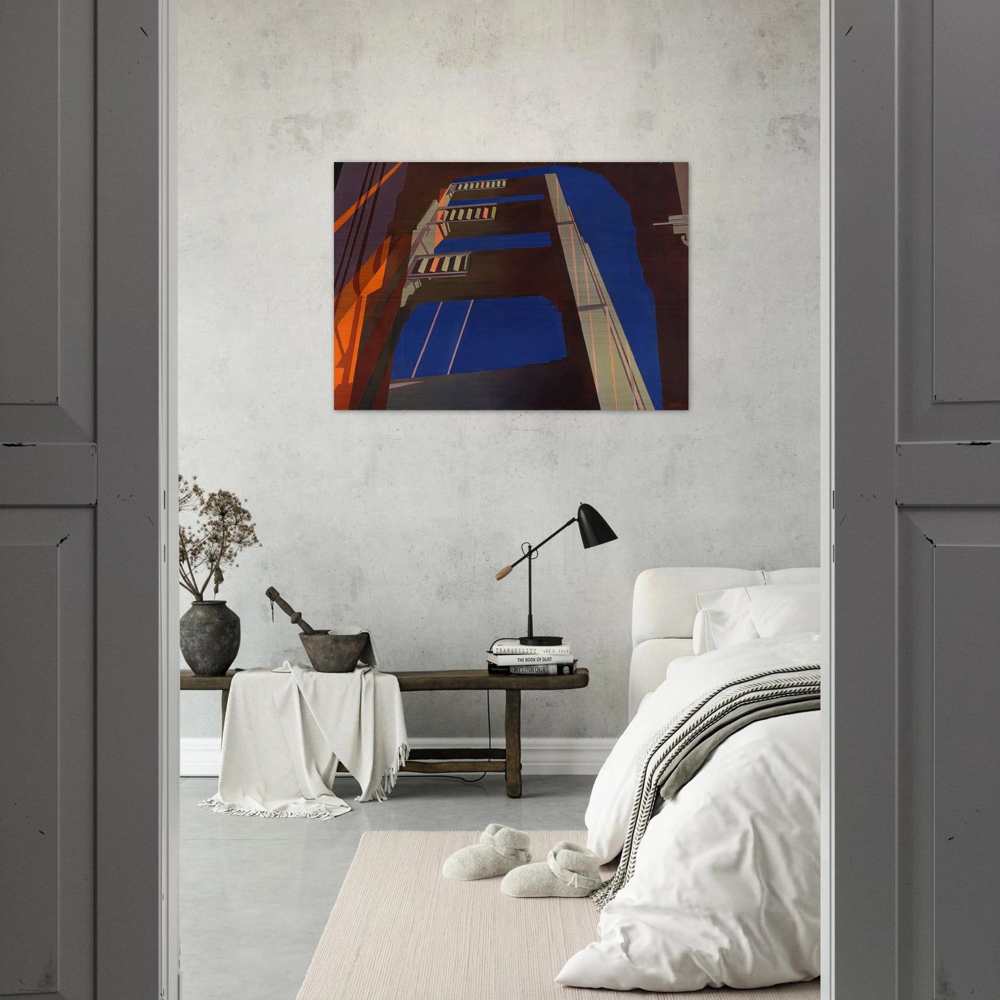 Golden Gate - 1955 - Charles Sheeler Brushed Aluminum Print - 70x100 cm / 28x40 inches | Charles Sheeler Aluminum Print | Charles Sheeler Prints