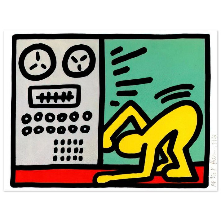 Keith Haring - POP SHOP III 1989  75x100 cm / 30x40inches Fine Art Poster | Keith Haring Art For Sale