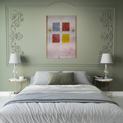 DE TIO ST RSTA N 10 ALDERDOMEN 1907 - Hilma af Klint Brushed Aluminum Print - 70x100 cm / 28x40 inches | Hilma af Klint Aluminum Print | Hilma af Klint Prints