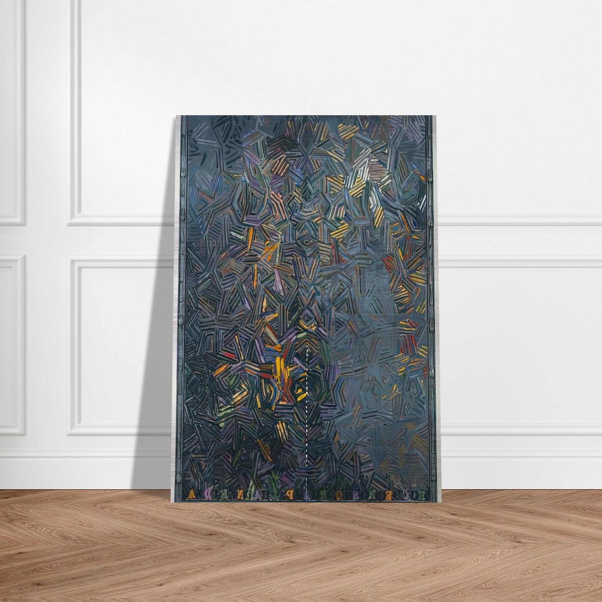DANCERS ON A PLANE 1981 - Jasper Johns Brushed Aluminum Print - 70x100 cm / 28x40 inches | Jasper Johns Aluminum Print | Jasper Johns Prints