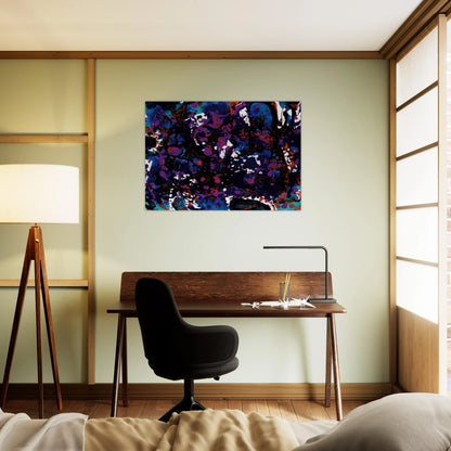 Untitled  SFP94-3  SF94-024  - Sam Francis Brushed Aluminum Print - 70x100 cm / 28x40 inches | Sam Francis Aluminum Print | Sam Francis Prints