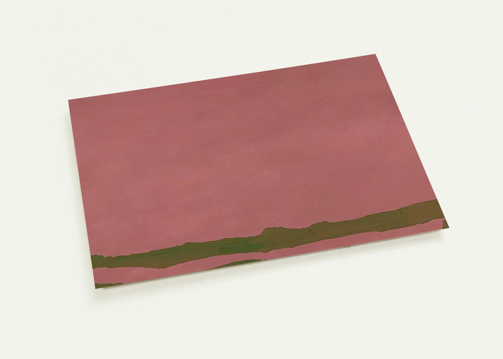 Green Likes Mauve - 1970 By Helen Frankenthaler Pack of 10 Post Cards | Helen Frankenthaler Post Cards | A6 (10.5 x 14.8 cm) - 4.1 x 5.8 inches