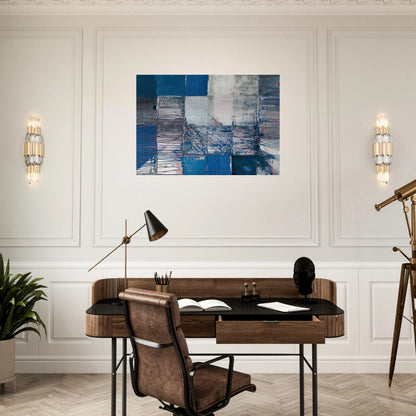 Dislocation du labyrinthe - Tachisme - Maria Helena Vieira da Silva Brushed Aluminum Print - 70x100 cm / 28x40 inches | Maria Helena Vieira da Silva Aluminum Print | Maria Helena Vieira da Silva Prints