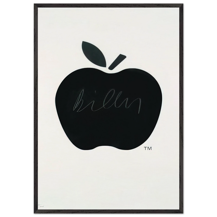 Billy Apple TM - Pop Art - Billy Apple 70x100 cm / 28x40 inches Framed Art Print – Black Wooden Frame