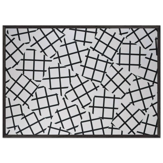 Untitled - 1972 N6 - Jeremy Moon 70x100 cm / 28x40 inches Framed Art Print – Black Wooden Frame