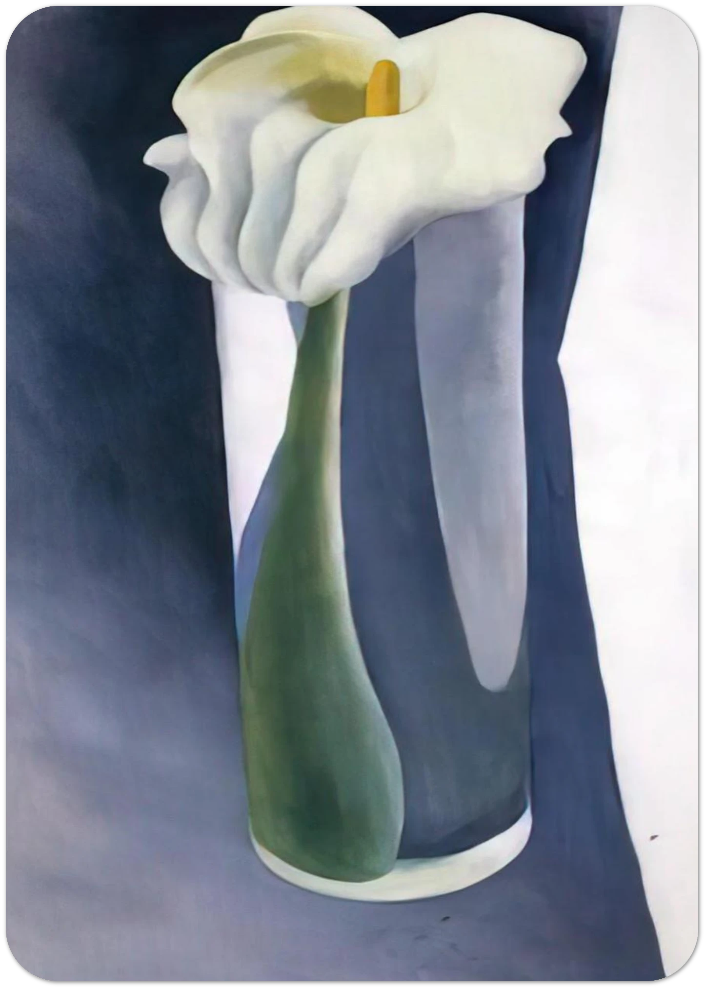 Calla Lily in Tall Glass By Georgia O'Keeffe Pack of 10 Post Cards | Georgia O'Keeffe Post Cards | A6 (10.5 x 14.8 cm) - 4.1 x 5.8 inches
