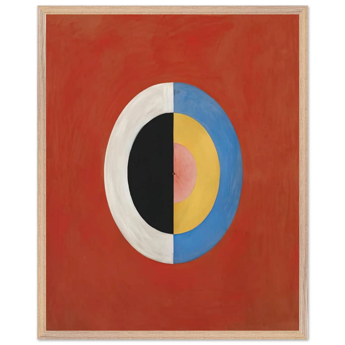 Hilma af Klint - THE SWAN NO 17 1915 0 Wall art - A3 (29.7 x 42  cm) - Premium Wooden Framed Poster With Fine Art Paper - Wood frame