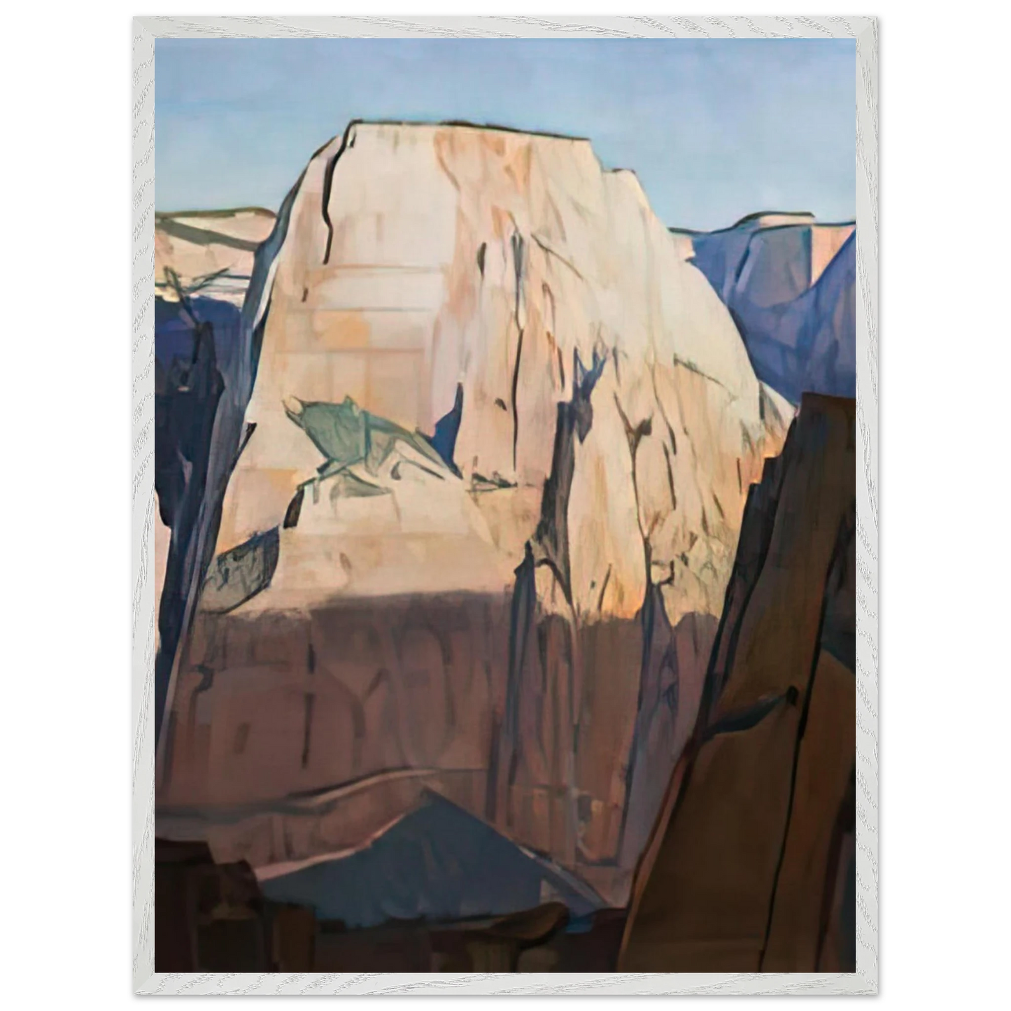 Maynard Dixon - GREAT WHITE THRONE ZION CANYON UTAH 1933 Wall art - 70x100 cm / 28x40 inches - Fine Art Poster-canvas - -