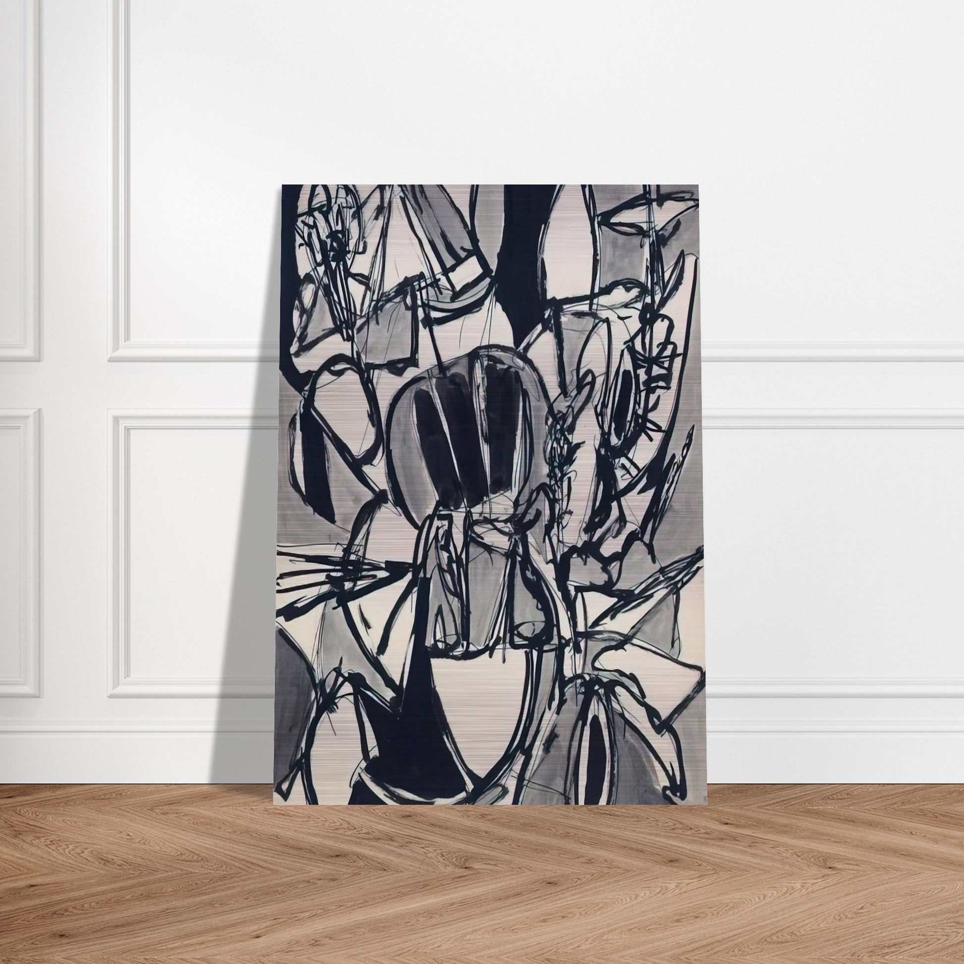 Bird Land - 1952 - Gene Davis Brushed Aluminum Print - 70x100 cm / 28x40 inches | Gene Davis Aluminum Print | Gene Davis Prints