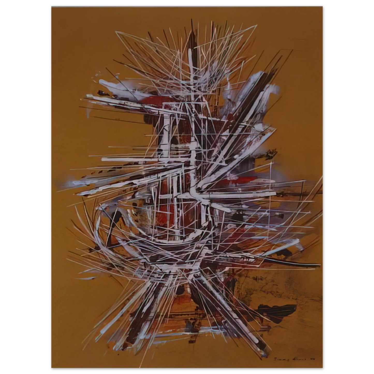 Jimmy Ernst - Southwest Image - 1958  75x100 cm / 30x40inches Fine Art Poster