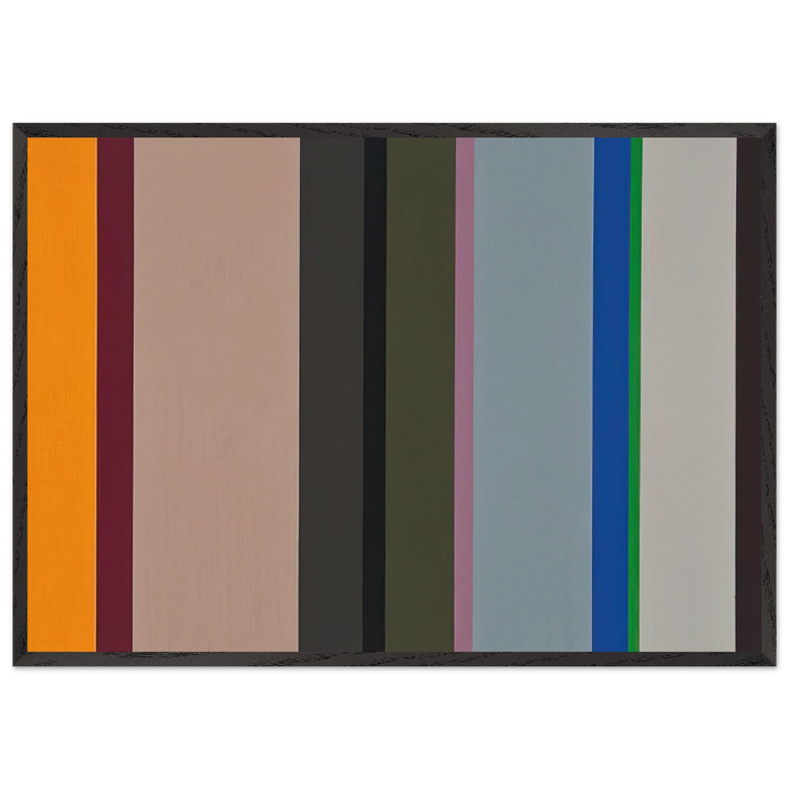 VS - 1960 - Karl Benjamin 70x100 cm / 28x40 inches Framed Art Print – Black Wooden Frame