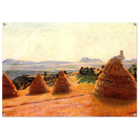 Plateau Bromont at Pontgibaud Puy de Dôme - Armand Guillaumin Acrylic Print - 70x100 cm / 28x40″ inches | Armand Guillaumin Wall Art | Armand Guillaumin Prints