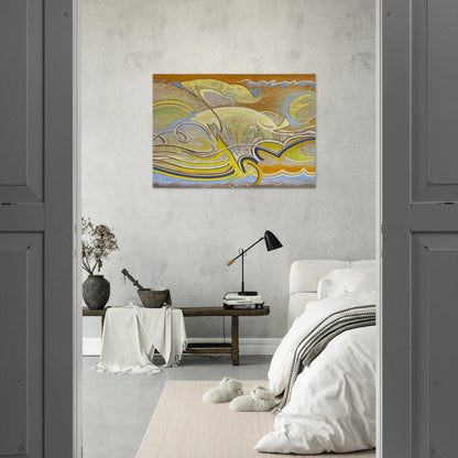 Abstraction 30 - 1955 - Lawren Harris Brushed Aluminum Print - 70x100 cm / 28x40 inches | Lawren Harris Aluminum Print | Lawren Harris Prints