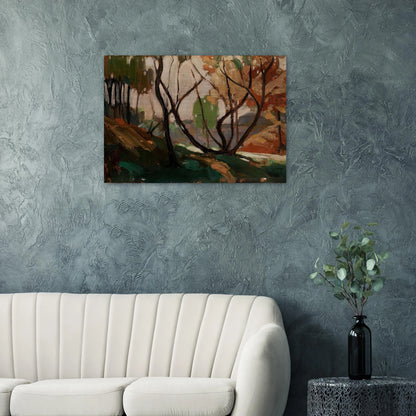 SKETCH FOR OPULENT OCTOBER 1915 - Tom Thomson Brushed Aluminum Print - 70x100 cm / 28x40 inches | Tom Thomson Aluminum Print | Tom Thomson Prints