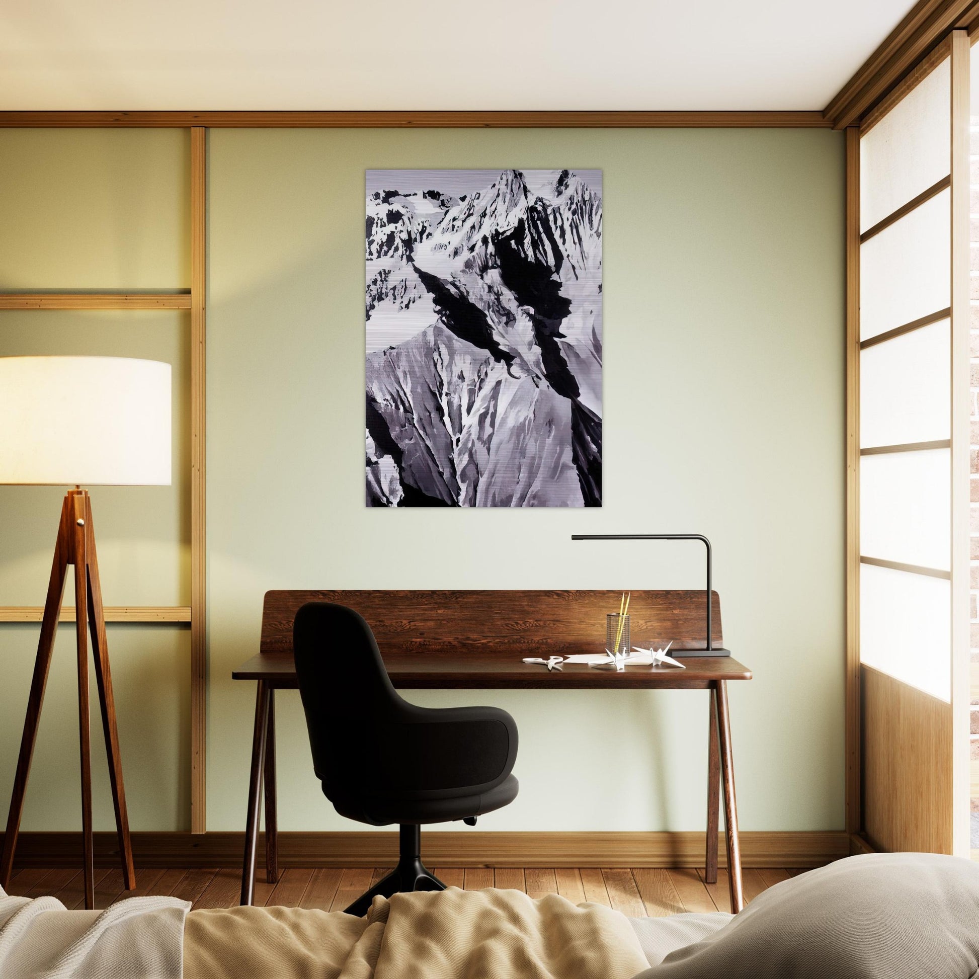 HIMALAYA - Gerhard Richter Brushed Aluminum Print - 70x100 cm / 28x40 inches | Gerhard Richter Aluminum Print | Gerhard Richter Prints
