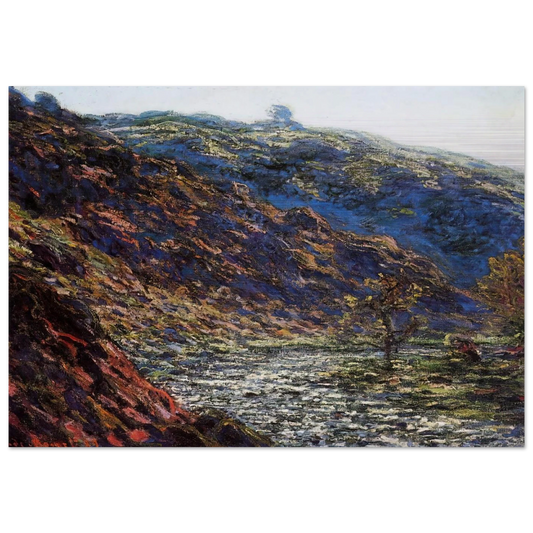 The Old Tree, Gorge of the Petite Creuse - claude monet Brushed Aluminum Print - 70x100 cm / 28x40 inches | claude monet Aluminum Print | claude monet Prints