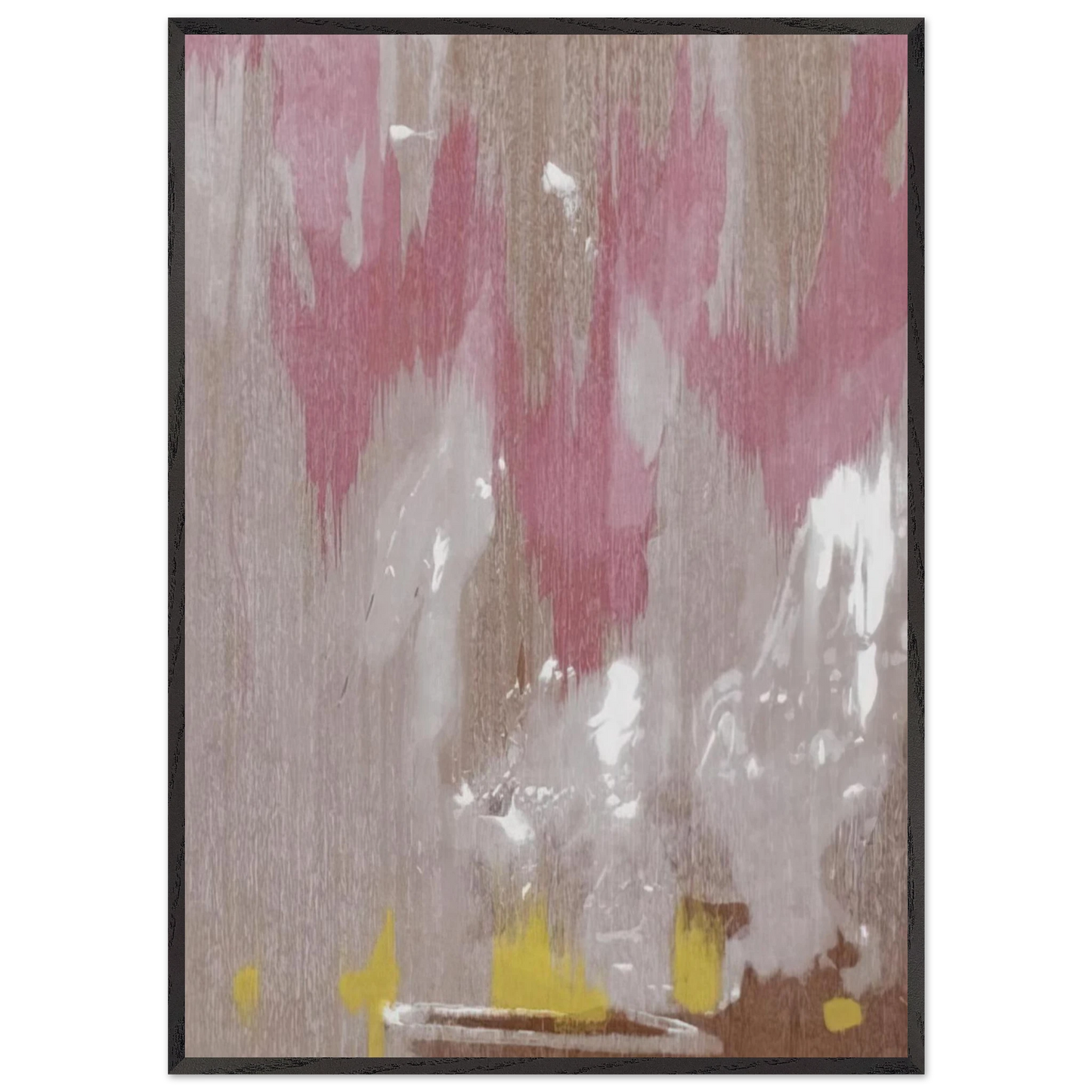 Helen Frankenthaler - Tales of Genji IV - 1998 Wall art - 20x25 cm / 8x10 inches - Premium Wooden Framed Poster With Fine Art Paper-canvas - Wood frame