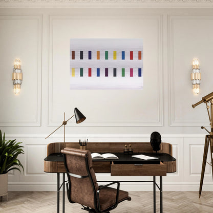 18 Colors  Cincinnati  - Ellsworth Kelly Brushed Aluminum Print - 70x100 cm / 28x40 inches | Ellsworth Kelly Aluminum Print | Ellsworth Kelly Prints