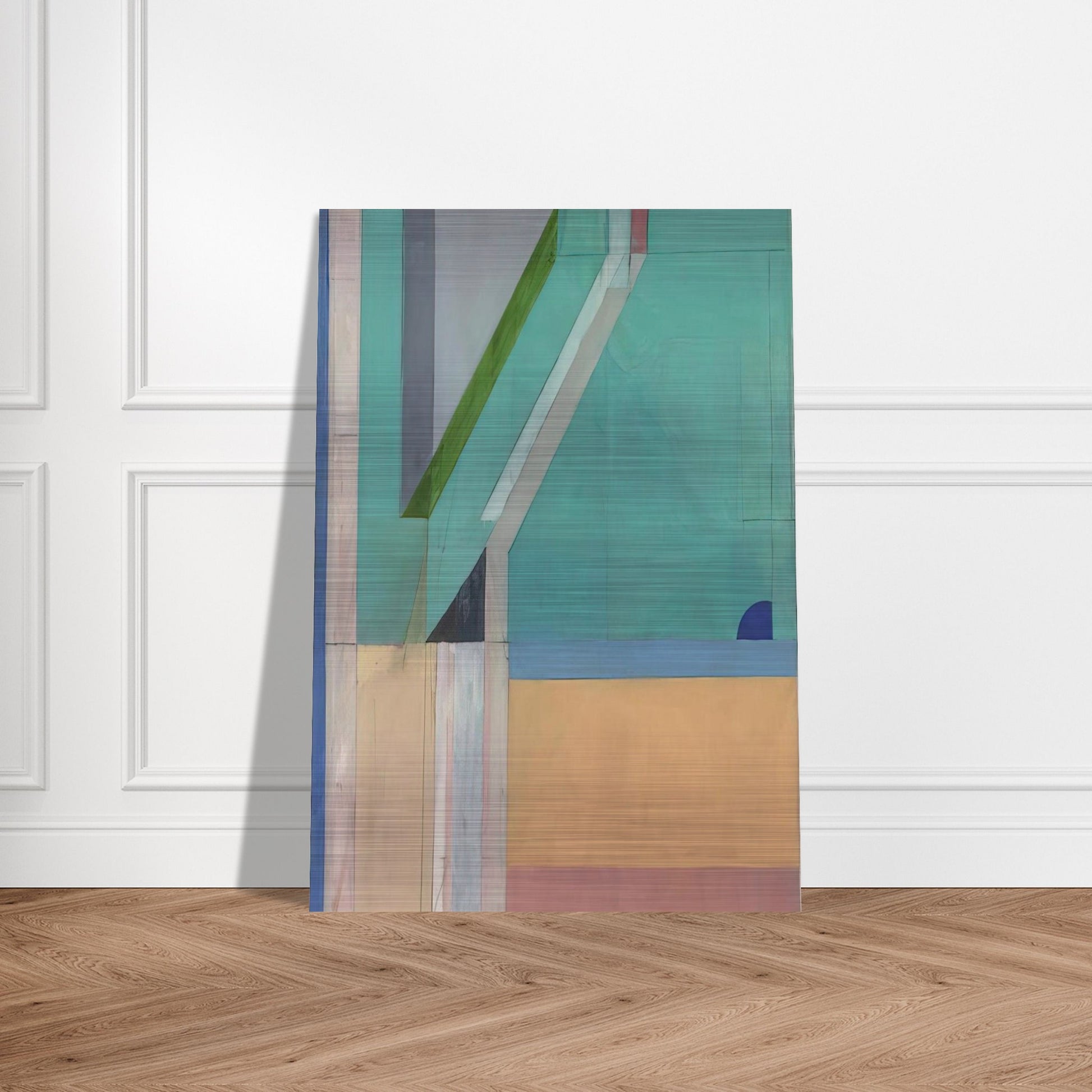 Ocean Park #40 - Richard Diebenkorn Brushed Aluminum Print - 70x100 cm / 28x40 inches | Richard Diebenkorn Aluminum Print | Richard Diebenkorn Prints