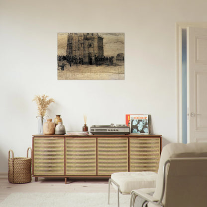 Sale of Building Scrap - Vincent van Gogh Brushed Aluminum Print - 70x100 cm / 28x40 inches | Vincent van Gogh Aluminum Print | Vincent van Gogh Prints